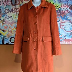 Ellen Tracy Women's Rust Trench Coat